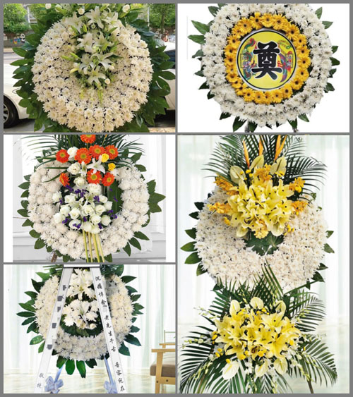 山西晋中左权县龙泉乡坪上村花圈速递